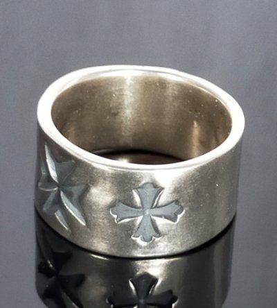 画像4: 12mm Wide Flat Bar Ring