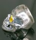 画像2: Pure Gold Wrap Eyes Large Skull Ring with Jaw 2nd generation (2)