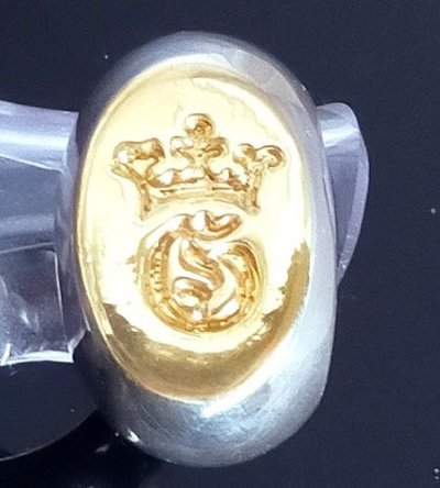 画像10: Pure Gold Wrap G&Crown Oval Ring