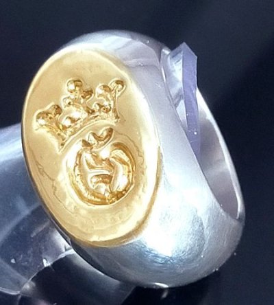 画像9: Pure Gold Wrap G&Crown Oval Ring