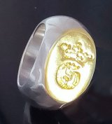Pure Gold Wrap G&Crown Oval Ring