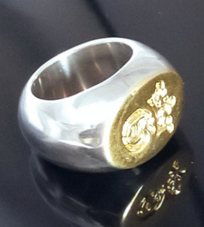 画像6: Pure Gold Wrap G&Crown Oval Ring