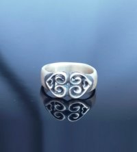 9mm Double Heart Ring