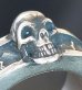 画像14: Twelve Small Skull On 7.5mm Wide Side Flat Chiseled Reel Ring