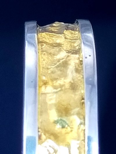 画像12: Pure Gold Wrap Twelve Small Skull On 7.5mm Wide Side Flat Chiseled Reel Ring