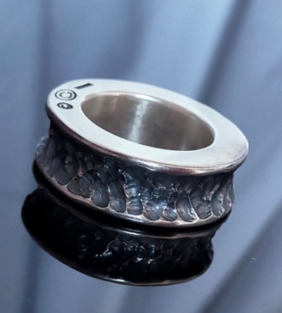 画像2: 10 x 5.5mm Wide Side Flat Chiseled Reel Ring