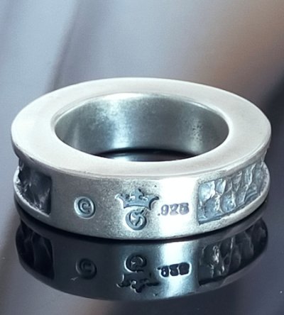 画像4: 7.5 x 4.5mm Wide Side Flat Chiseled Reel Ring