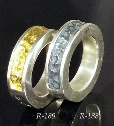画像16: Pure Gold Wrap 7.5 x 4.5mm Wide Side Flat Chiseled Reel Ring