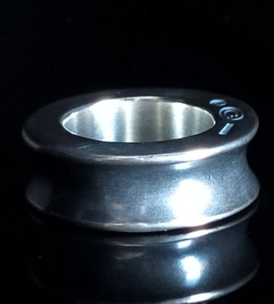 画像5: 10 x 5.8mm Wide Bolo Neck Smooth Reel Ring