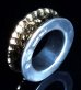 画像5: Pure Gold Wrap 10 x 6mm Wide Bolo Neck Chiseled Reel Ring