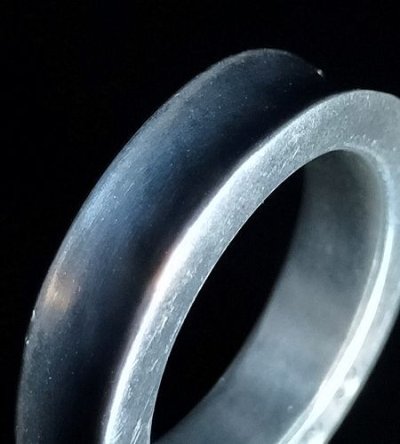 画像7: 6 x 4mm Wide Bolo Neck Smooth Reel Ring