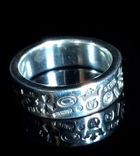 Multi Stamp Flat Bar Ring