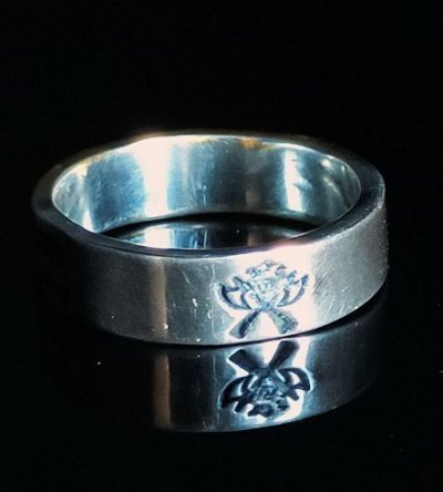 画像7: Pure Gold Wrap Flat Bar Ring