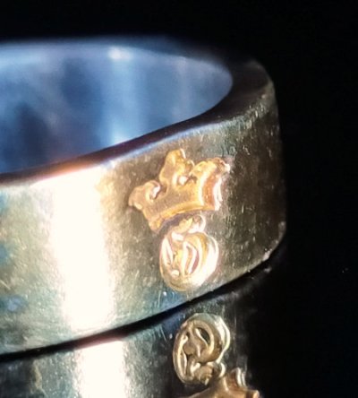 画像12: Pure Gold Wrap Flat Bar Ring