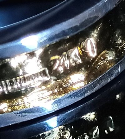 画像6: Pure Gold Wrap 7.5 x 3mm Wide Side Flat Chiseled Reel Ring