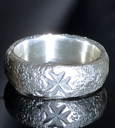 画像1: Mini Textured H.W.O Ring