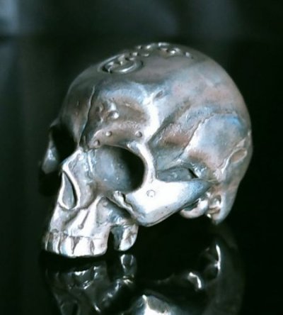 画像5: Large Skull Full Head Ring Without Jaw