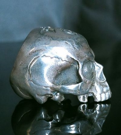 画像8: Large Skull Full Head Ring Without Jaw