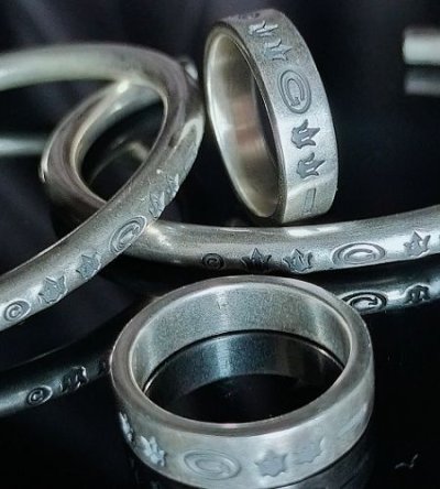 画像6: Trident & G Stamp On Flat Bar Ring
