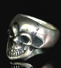 Old Single Skull  Full Head Ring