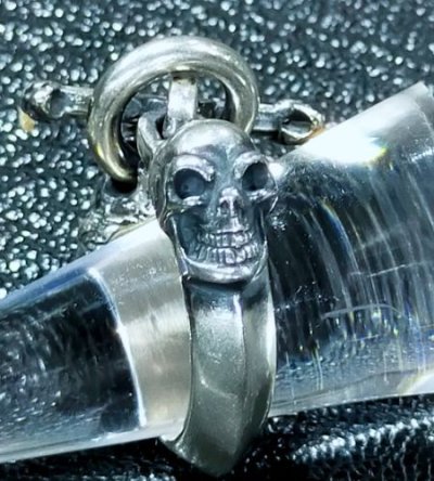 画像4: Lion With Skull Triangle Wire O-ring & T-bar Ring