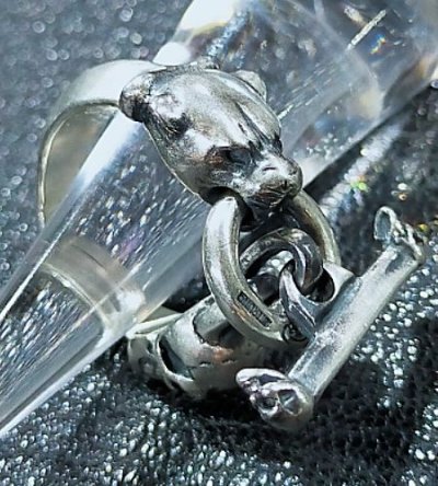 画像6: Panther With Skull Triangle Wire O-ring & T-bar Ring