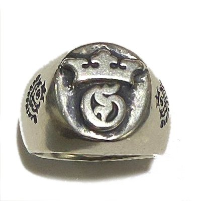 画像4: Raised G & Crown Signet Ring