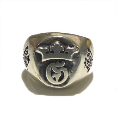 画像7: Raised G & Crown Signet Ring