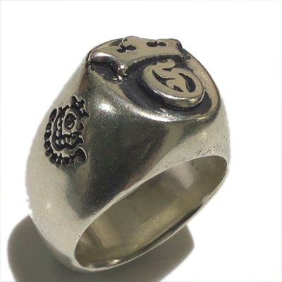 画像3: Raised G & Crown Signet Ring