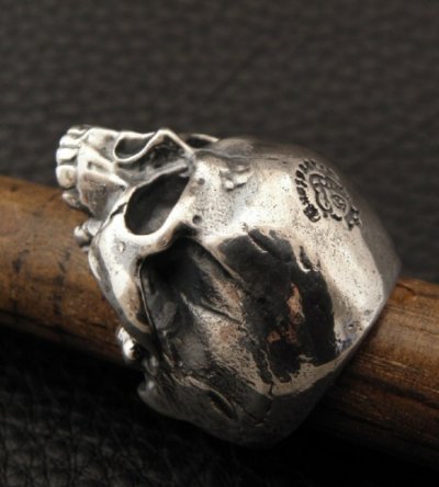 画像6: Medium Large Skull Full Head Ring Without Jaw