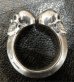 画像5: Quarter Skull With Half Triangle Wire Ring