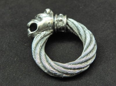 画像6: Single Old Bulldog Cable wire Bangle Ring