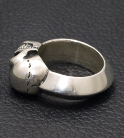 画像7: Single Skull Triangle Wire Bangle Ring