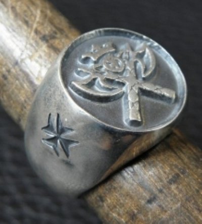 画像4: Battle-Ax Round Stamp Ring