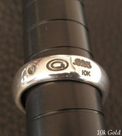 画像13: Gold Heart On Silver Ring