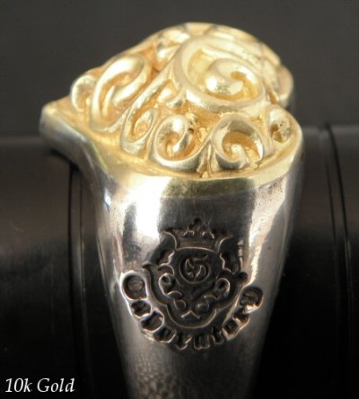 画像19: Gold Heart On Silver Ring