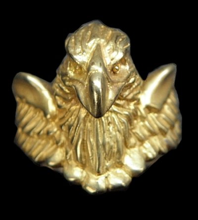 画像1: Gold Half Eagle With Wing Ring