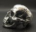 画像15: Large Skull Full Head Up Word Face Solid Silver Ring