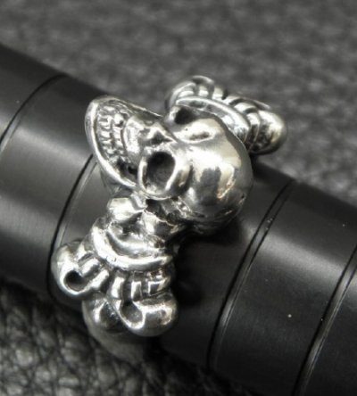 画像5: Skull On 4Heart Crown Ring