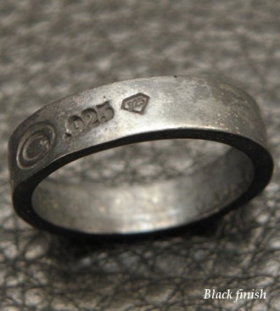 画像5: Flat Bar Ring Platinum Finish
