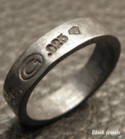 画像4: Flat Bar Ring Platinum Finish