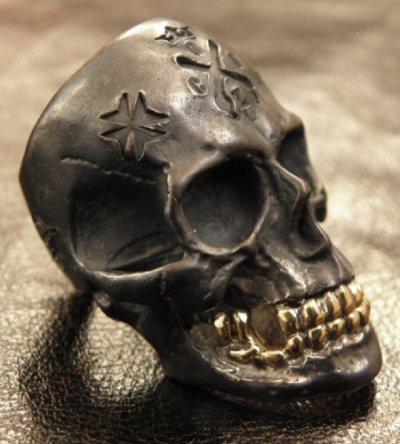 画像4: Xconz Collaboration 18k Gold Teeth Large Skull Ring 2nd generation