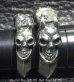 画像11: Half Size Devil Skull Triangle Wire Bangle Diamond Ring