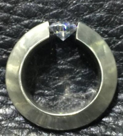 画像3: Floating Diamond With Triangle Wire Ring