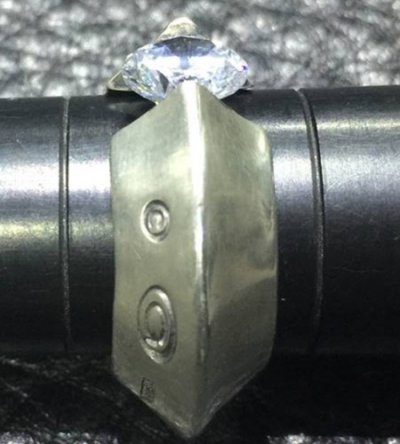画像4: Floating Diamond With Triangle Wire Ring