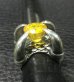 画像5: 18.85Ct Yellow Sapphire Iron Claw Ring