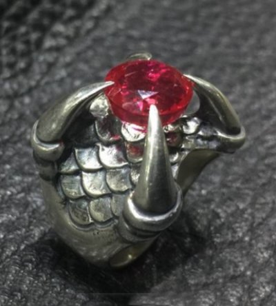 画像6: 7.45Ct Ruby Medium Iron Claw Ring
