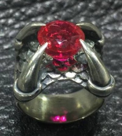 画像3: 7.45Ct Ruby Medium Iron Claw Ring