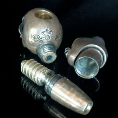 画像17: Large Skull With Face Ring Ideal Smoke Pipe