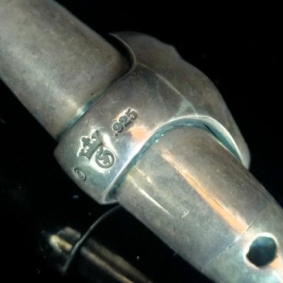 画像14: Large Skull With Face Ring Ideal Smoke Pipe